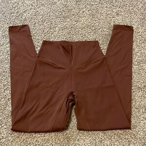NWOT 7/8 chocolate brown Balance Athletica Leggings (Now Vitality)